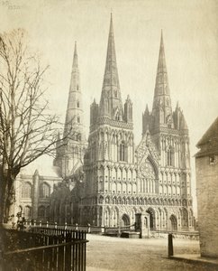Lichfield Kathedraal, Staffordshire, ca. 1860