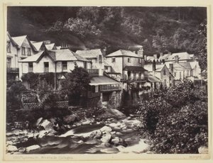 Lynmouth, rivieroeverhuisjes
