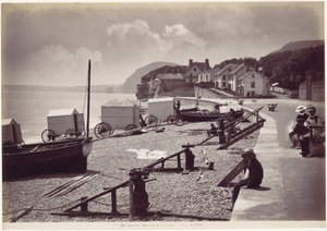 Sidmouth, westelijk uiteinde van de esplanade door Francis Bedford