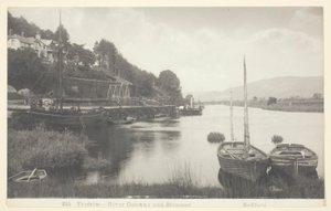 Trefriw-Rivier Conway en Stoomboot door Francis Bedford