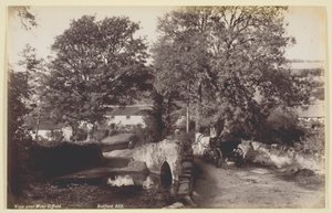 Uitzicht nabij Wear Gifford, 1860-94 door Francis Bedford