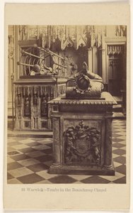 Warwick - Graven in de Beauchamp-kapel door Francis Bedford