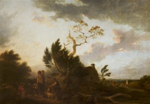 Een Uitgestrekt Landschap met Zigeuners