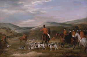 De Berkeley Hunt, 1842: De ontmoeting door Francis Calcraft Turner