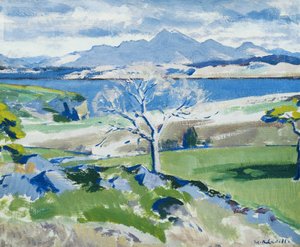 Ben Cruachan vanuit Achnacraig, Mull, c. 1931 door Francis Campbell Boileau Cadell