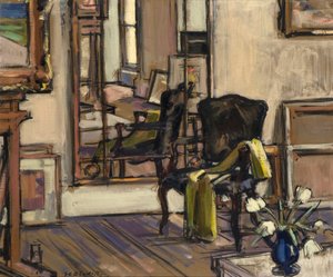 Interieur, Regent Terrace, Edinburgh, 1932-33 door Francis Campbell Boileau Cadell