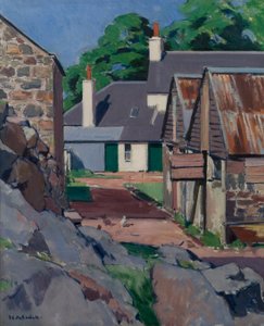 De boerderij, Isle of Mull door Francis Campbell Boileau Cadell
