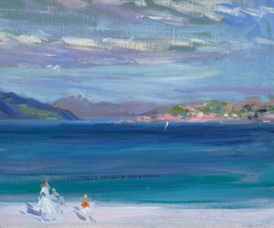 De Staart van Mull vanaf Iona door Francis Campbell Boileau Cadell