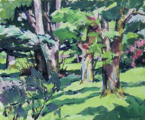 Bomen bij Auchinleck, Ayrshire door Francis Campbell Boileau Cadell