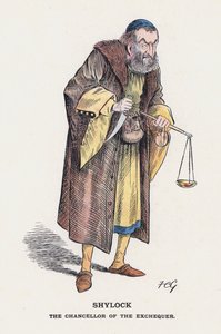 Shylock, De Kanselier van de Schatkist door Francis Carruthers Gould