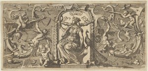 Zicht Visus, uit Quinque Sensuum Vijf Zintuigen, ca. 1655 door Francis Cleyn