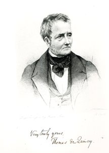 Thomas de Quincey (1785-1859), van een daguerreotypie door Howie door Francis Croll