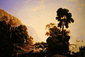 Een hertenjacht door Francis Danby