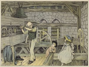 Klok-Winder (kleurenlitho)