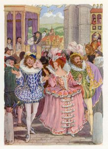 Vrolijk Engeland: Heidenen en puriteinen (kleurenlitho)