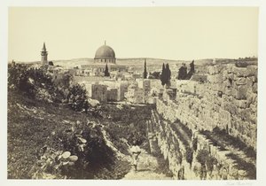 Stadsmuur en Moskee van Omar, Jeruzalem