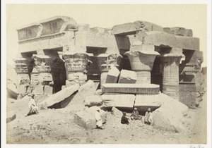 Gezicht op de tempel van Kom Ombo