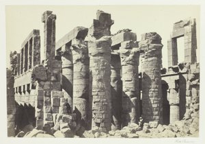 Zuilenhal, Karnac door Francis Frith