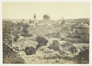 Jeruzalem vanaf de Stadsmuur door Francis Frith