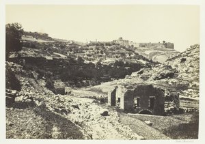 Jeruzalem vanaf de muur van En-Rogel, 1857 door Francis Frith