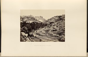 Jeruzalem, vanaf de bron van En-Rogel door Francis Frith