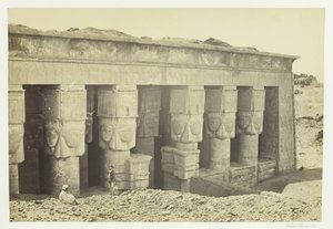 Portiek van de Tempel van Dendera, 1857