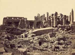 Tempel van El-Karnak, vanuit het zuidoosten door Francis Frith