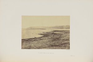 De noordelijke oever van de Dode Zee door Francis Frith