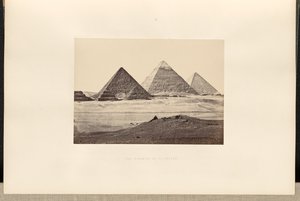 De piramides van El-Geezeh door Francis Frith