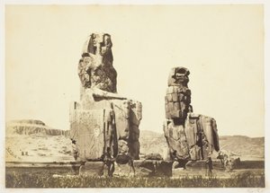 De Beelden van Memnon door Francis Frith