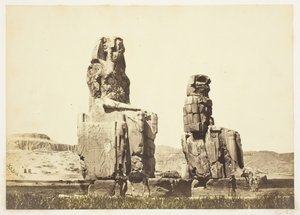 De Beelden van Memnon door Francis Frith