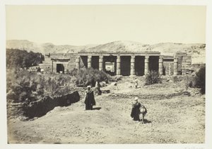 De Tempel van Goorneh, Thebe door Francis Frith