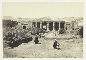 De Tempel van Goorneh, Thebe, 1857 door Francis Frith