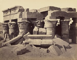 De Tempel van Horus en Sobek, Kom Ombo door Francis Frith