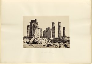 De tempel van Soleb, Ethiopië door Francis Frith