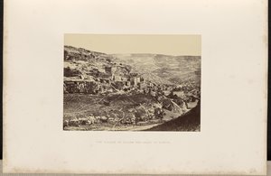 Het dorp Siloam en de vallei van Kidron. door Francis Frith