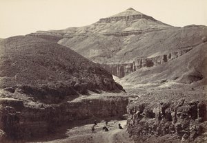 Vallei van de graven van de koningen, Thebe, 1857 door Francis Frith
