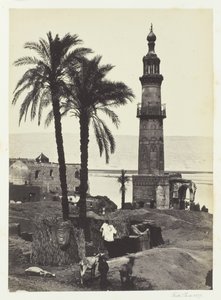 Uitzicht op Girgeh, Boven-Egypte