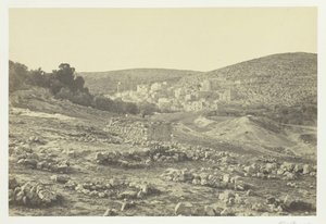 Uitzicht op Hebron door Francis Frith