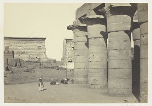 Uitzicht bij Luxor door Francis Frith