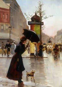 Parijse Straatscène, 1890