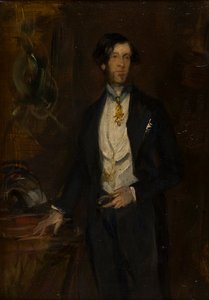 Portret van Albert, Lord Londesborough (1805-1860), ca. 1825-60 door Francis Grant