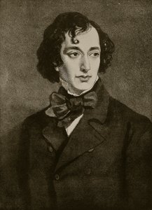 Portret van Benjamin Disraeli, illustratie uit 