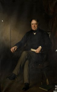 Rt. Hon. Edward Ellice MP, 1854-1855 door Francis Grant