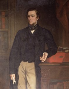 Sidney, Lord Herbert van Lea, 11e Graaf van Pembroke (1810-61) door Francis Grant