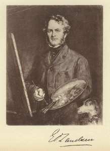 Sir Edwin Landseer (litho) door Francis Grant