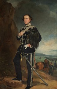 De 2e Lord de Tabley als Kolonel Commandant van de Earl of Chesters Yeomanry Cavalry door Francis Grant