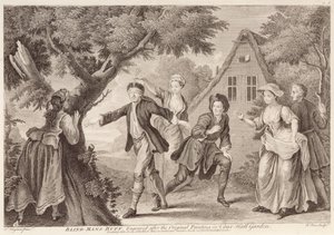 Blindemannetje, gegraveerd door Remi Parr (fl.1723-50) door Francis Hayman