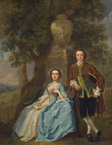 George en Margaret Rogers door Francis Hayman