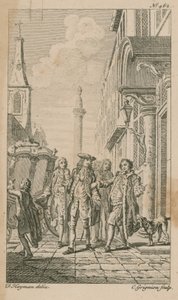 Guildhall Yard, Londen door Francis Hayman